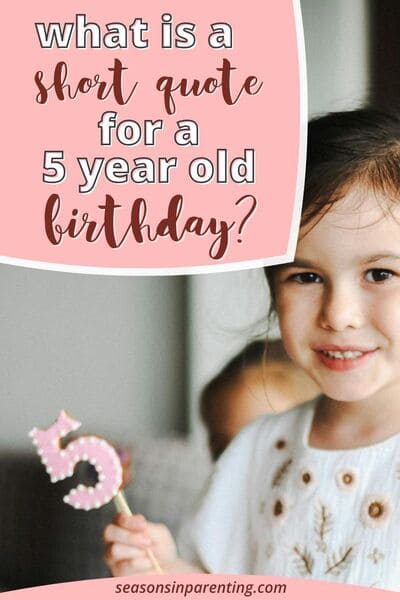 5 year old birthday quotes: birthday girl with #5 birthday cookie
