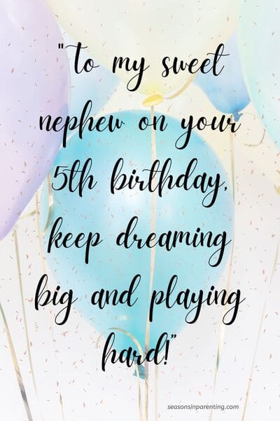 5 year old birthday quotes: birthday balloons with quote