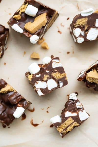 tray of s'mores bites