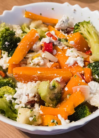 bowl of veggie salad