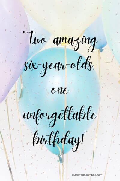 6 year old birthday quotes: birthday balloons with quote