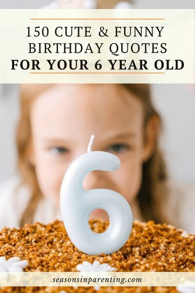 6 year of birthday quotes: birthday girl with #6 birthday cake