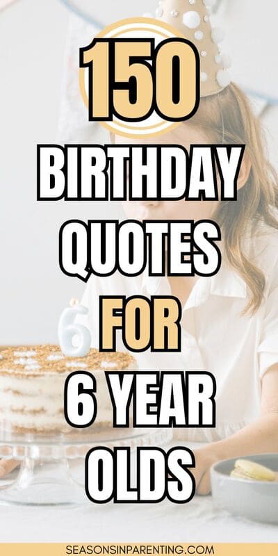 6 year of birthday quotes: birthday girl with #6 birthday cake