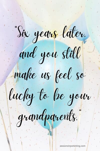 6 year old birthday quotes: birthday balloons with quote