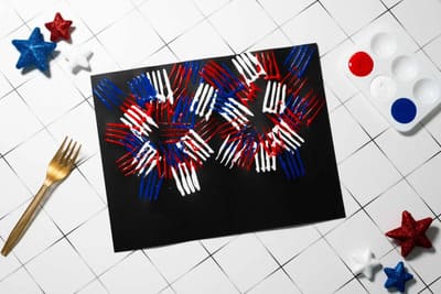 fork-stamped fireworks craft