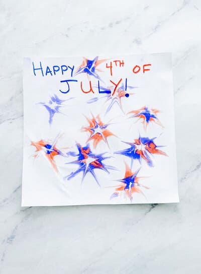 shaving cream fireworks craft