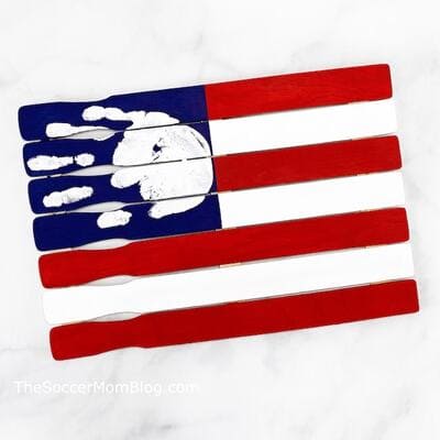 flag handprint craft