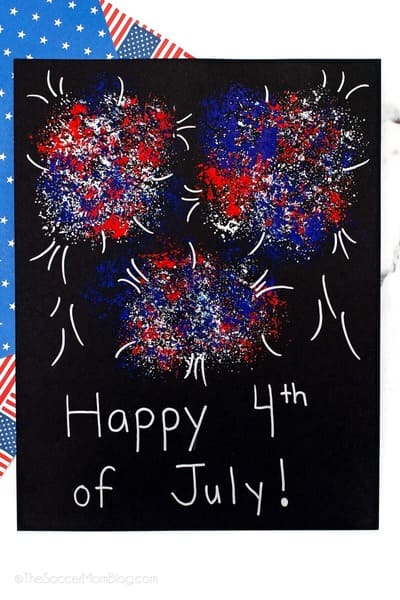broccoli fireworks craft
