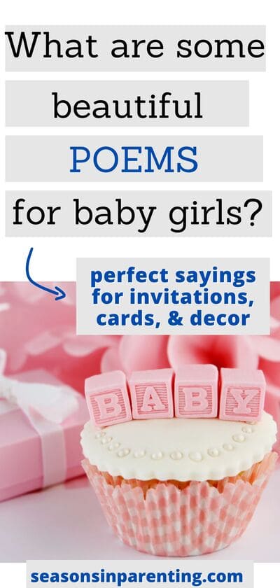 baby shower poems for girls: pink baby shower gifts and cupcake
